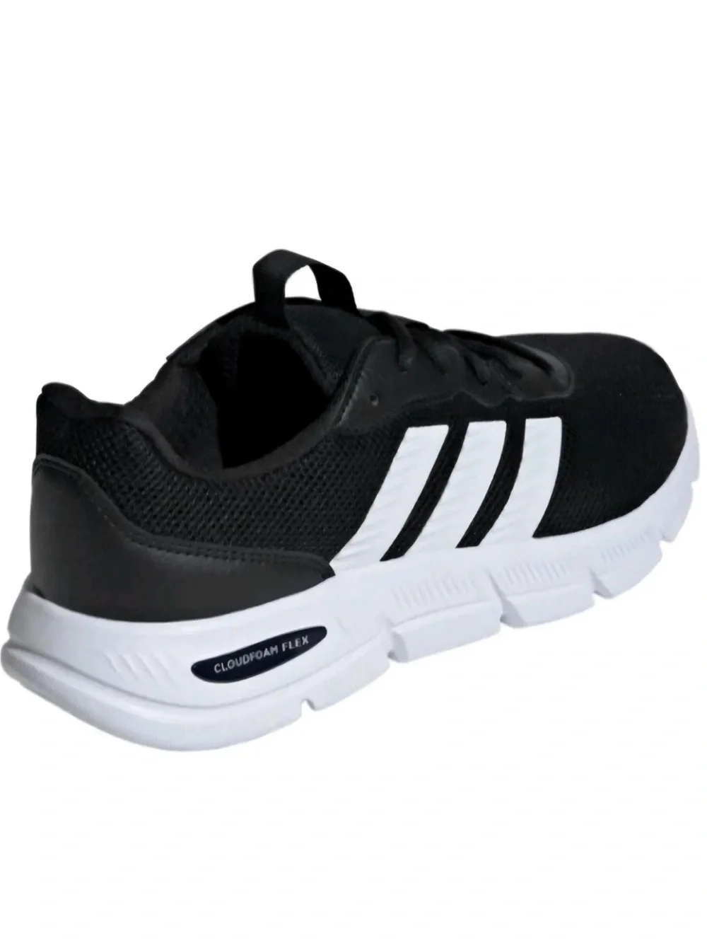 Adidas Men’s Cloudfoam Flex Black & White Athletic Running Shoes